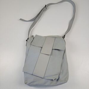 Jil Sander 2009 Runway Crossbody Bag Purse Tote Gray Italy